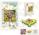 Building Blocks Flowers Frame Kids Creative Toys Photo Frame Building Blocks Flower Plastic Building Block Set